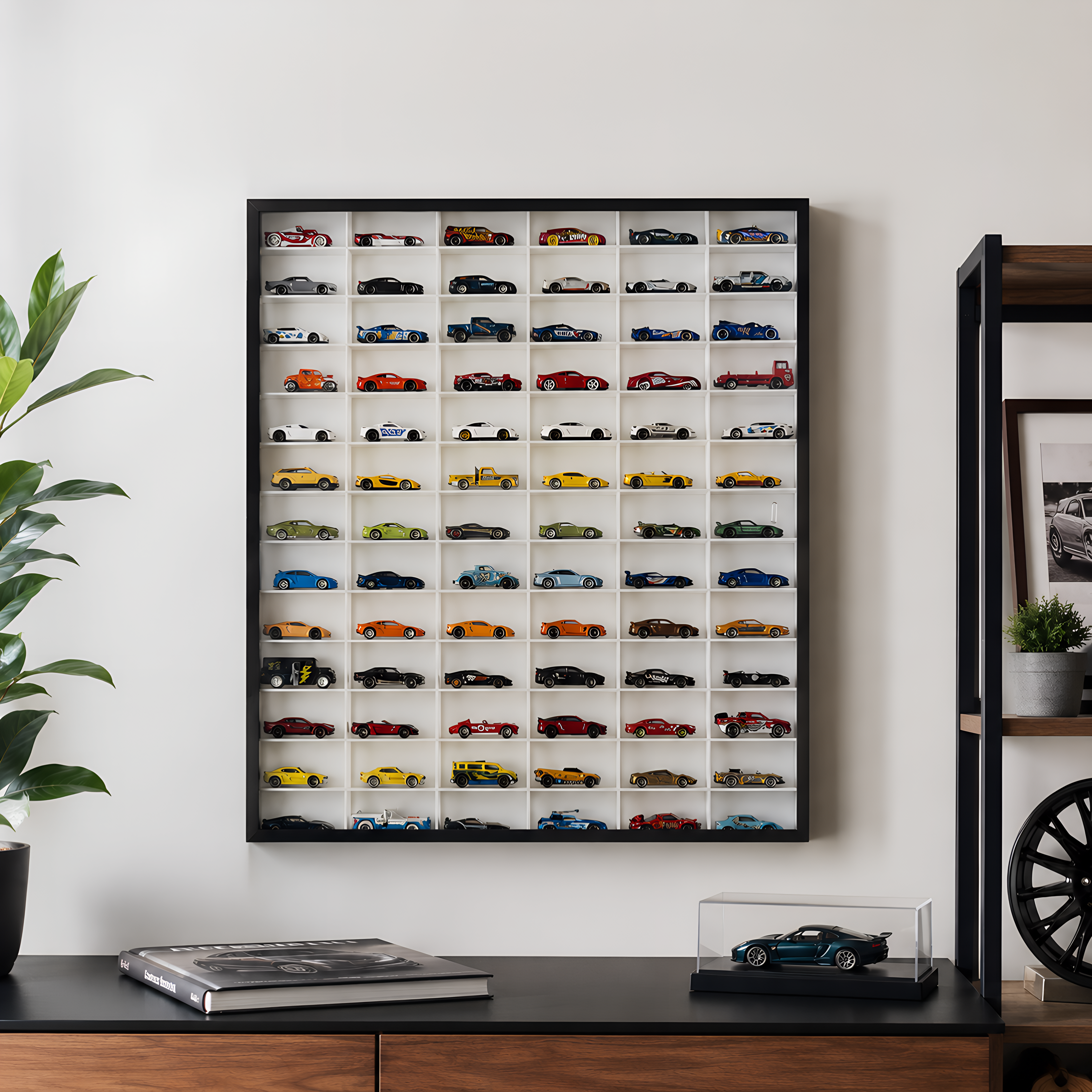 78 Compartments Display with Sliding Cover