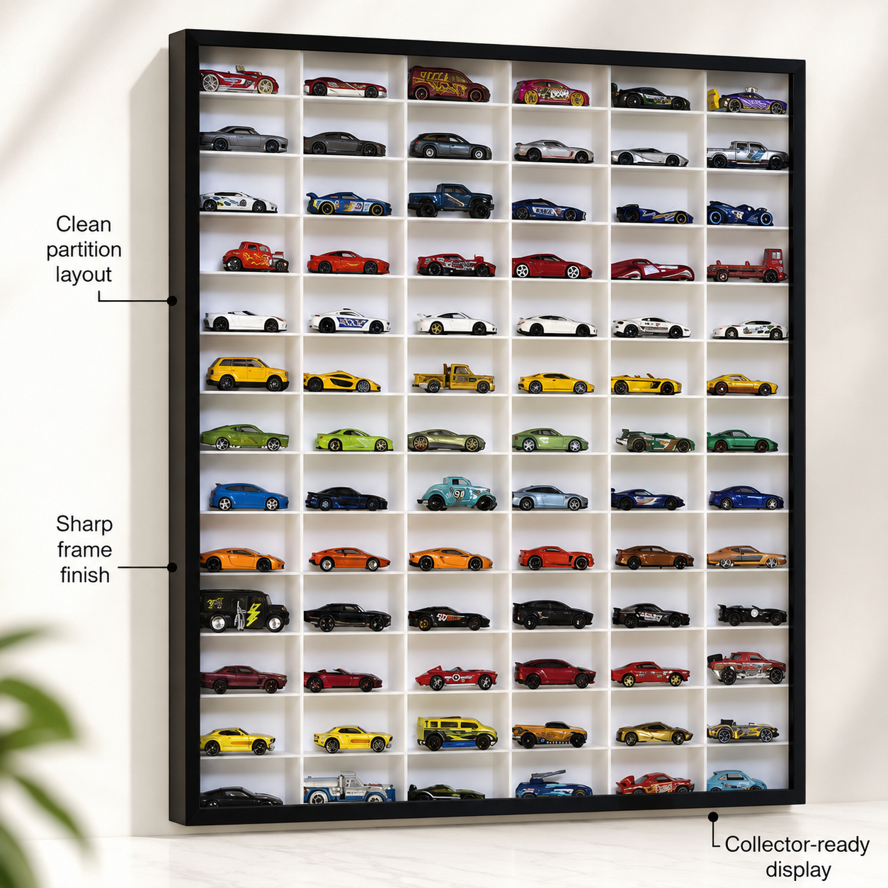 78 Compartments Display with Sliding Cover