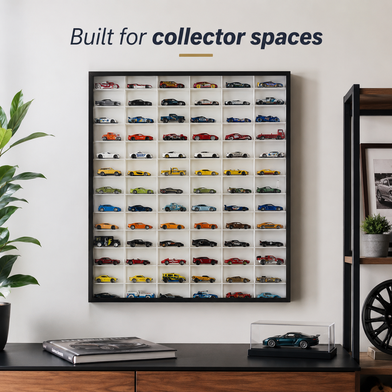 78 Compartments Display with Sliding Cover
