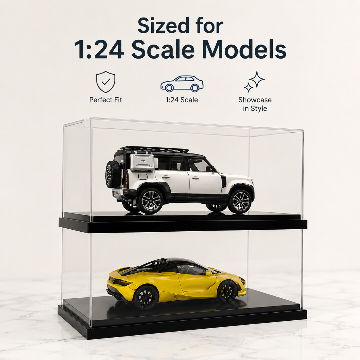 1:24 Double stackable Display