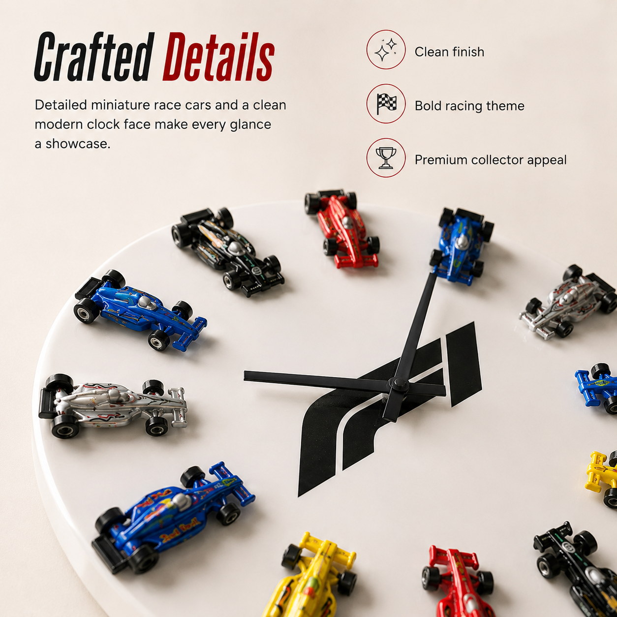 F1 Diecast Clock