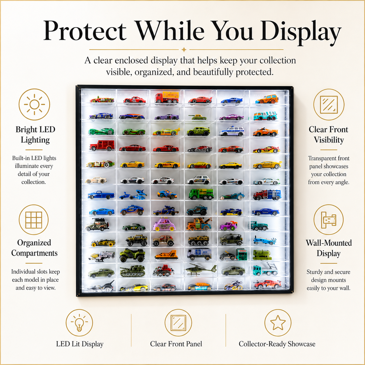 78 Compartments Display - LED
