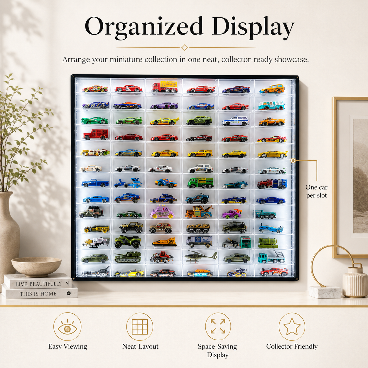 78 Compartments Display - LED