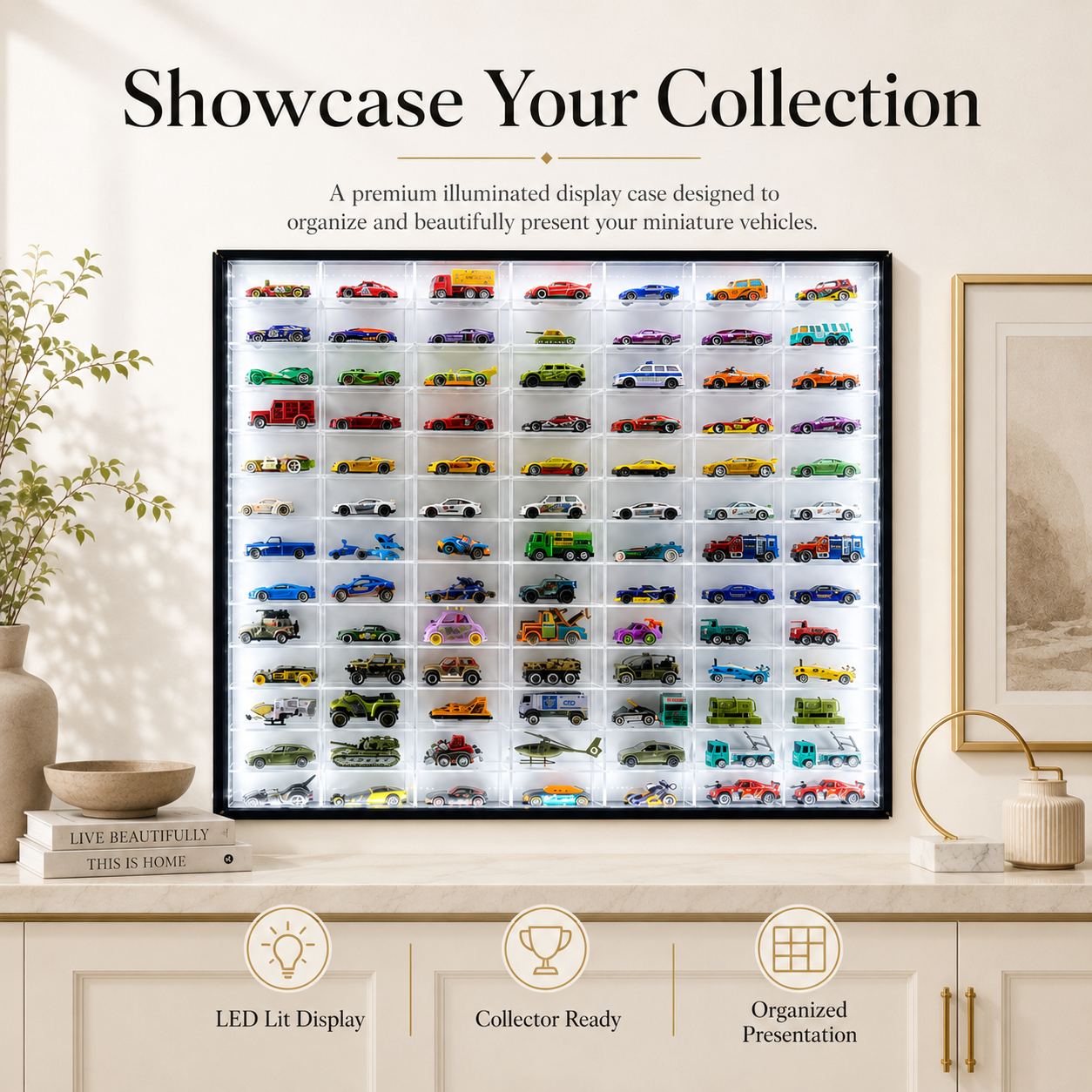 78 Compartments Display - LED