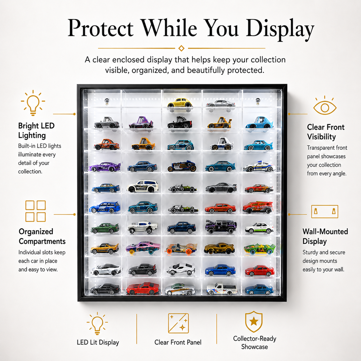 50 Compartments Display - LED