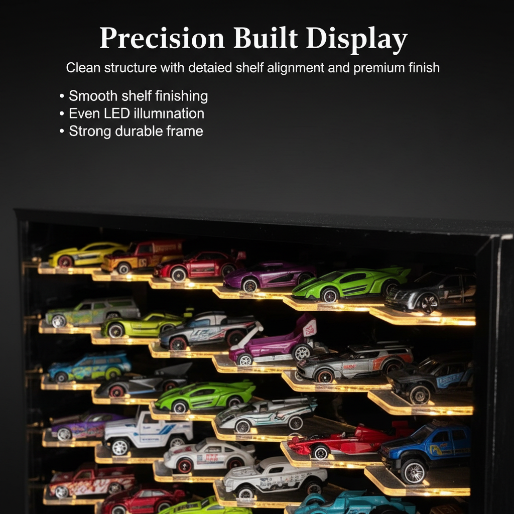 42 Cars Cross Display with Sliding Cover