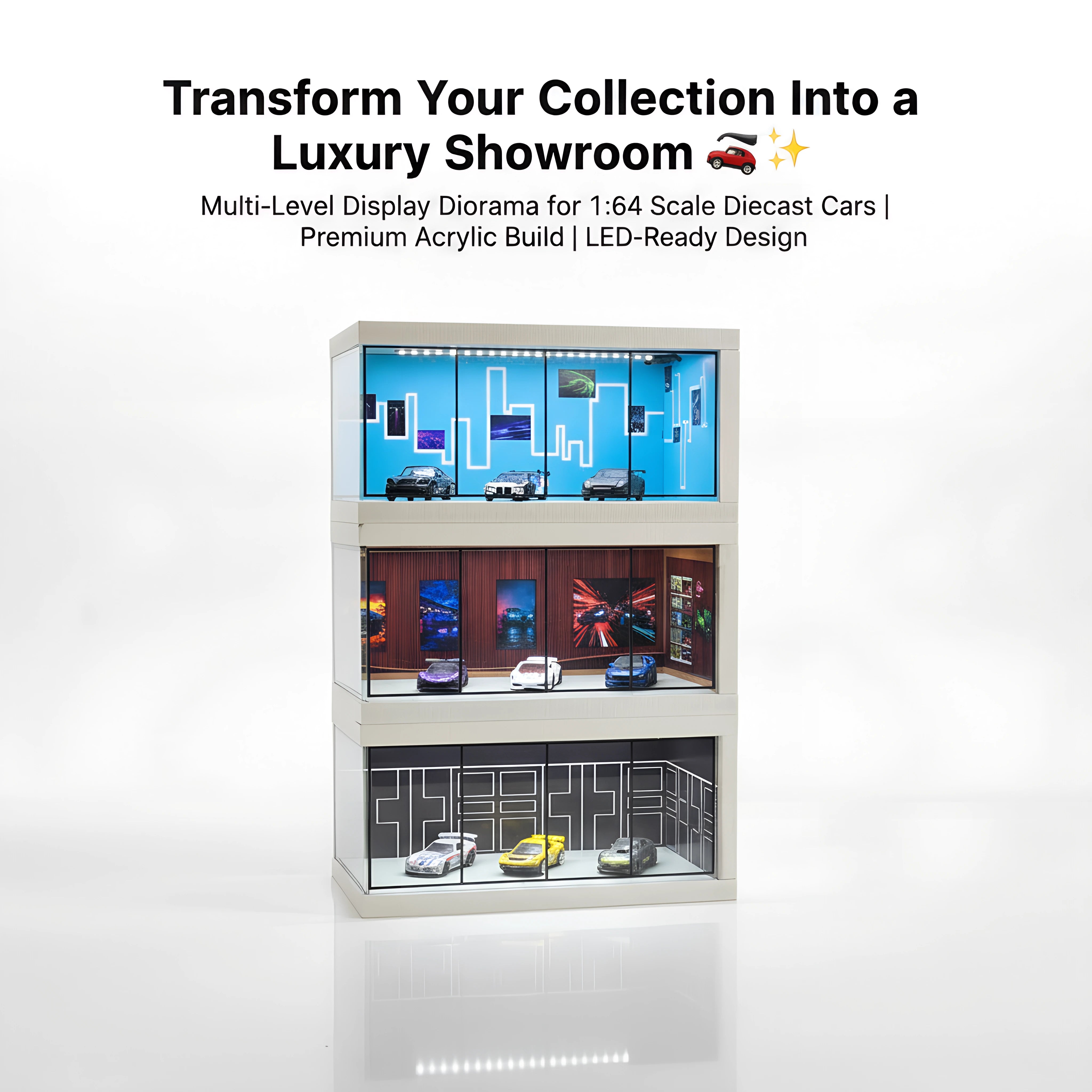 Luxury Miniature Car Showroom